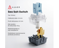 Ajazz AK820 Sea Salt Switch biała - 1536383 - zdjęcie 7